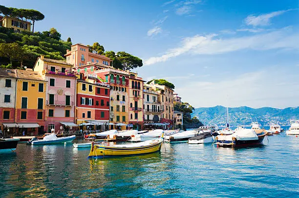 Portofino - famous Italian village in province of Genoa (Liguria, Italy).