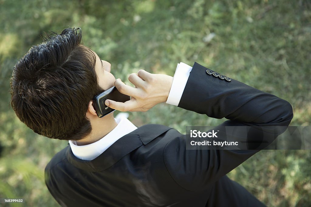 Homme d'affaires avec téléphone portable - Photo de Adulte libre de droits