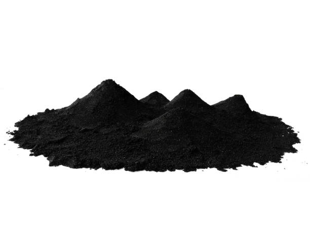 istock Sand dunes isolated on white background. Sand beach texture. Pile black sand background. Pile black sand isolated on white background. Sand dune with clipping path 1683998897