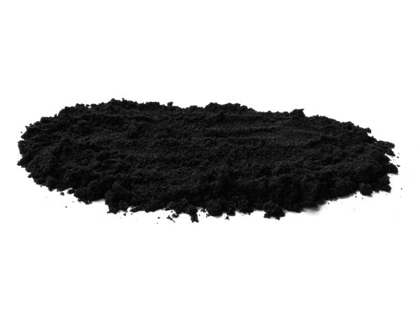 istock Sand dunes isolated on white background. Sand beach texture. Pile black sand background. Pile black sand isolated on white background. Sand dune with clipping path 1683999412