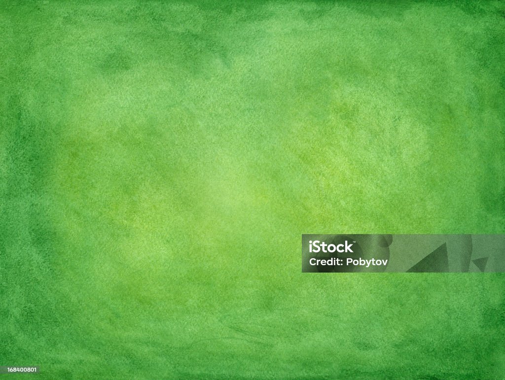 Green watercolored painted paper Watercolor an abstract background, my own artwork. Green Color stock illustration
