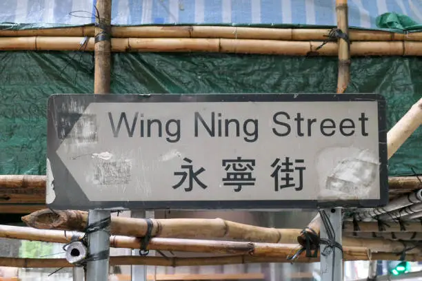 Photo of Wing Ning Street Sign