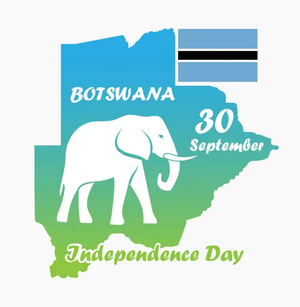 Vector illustration of Botswana day