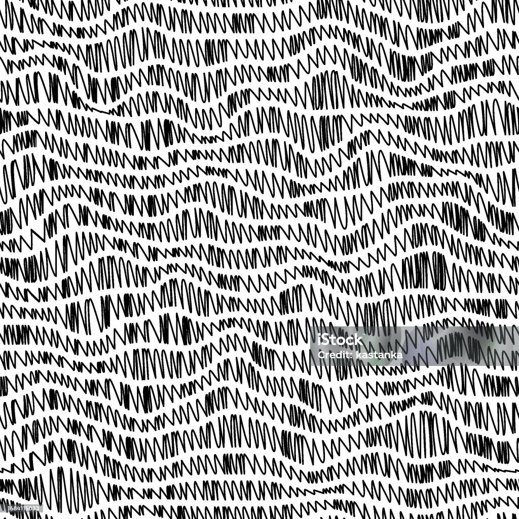 Simple Monochrome Scribble Abstract Pattern Seamless Vector Random ...