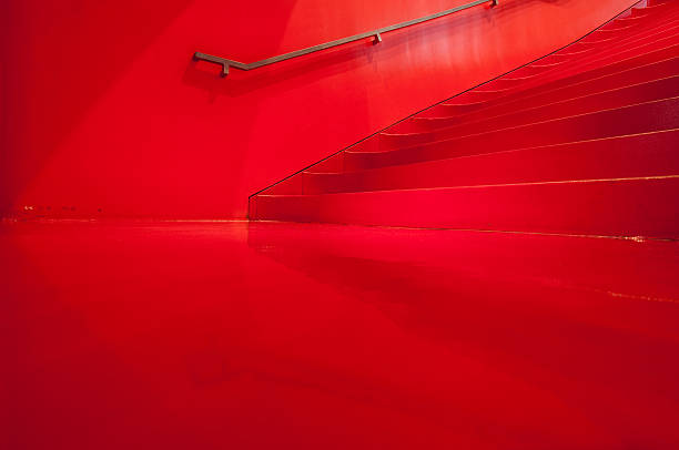 istock Vivid Red Stairwell 168413770
