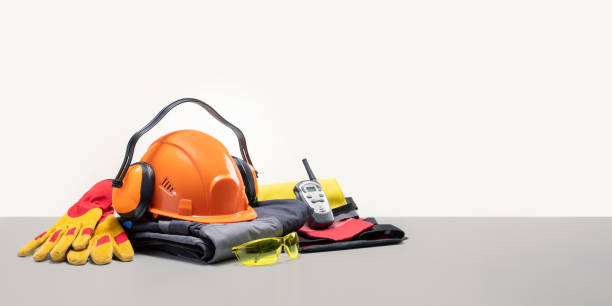 istock Personal Protective Equipment and Safety. Banner with place for text. 1684195481