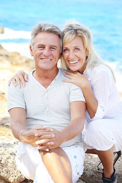 istock Mature couple smiling 168421140