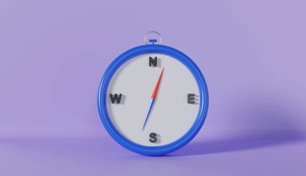 istock nautical compass icon sign on purple background 1684249141