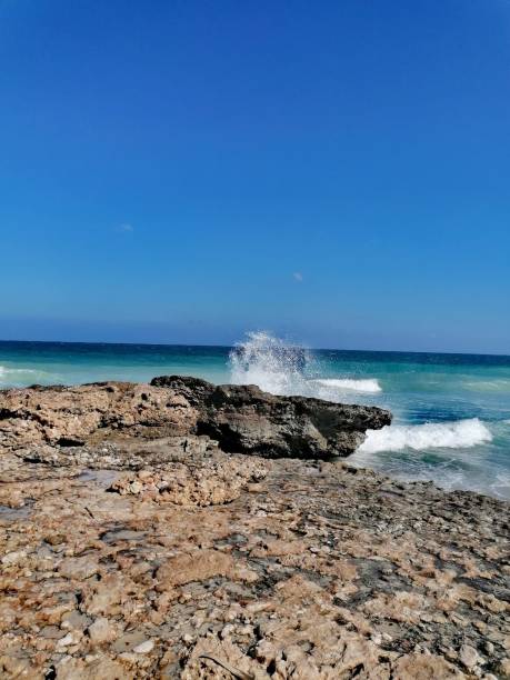 Ocean Front in Oman stock photo