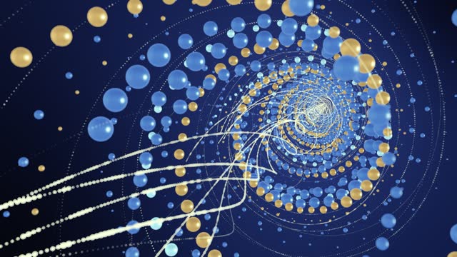 Futuristic Particle Beam Stream, Digital Data Flow