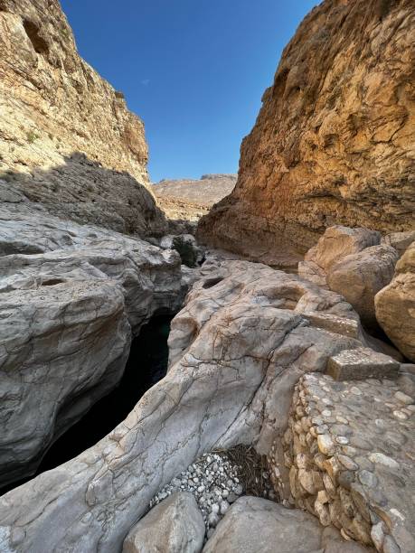 Wadi Bani Khalid stock photo