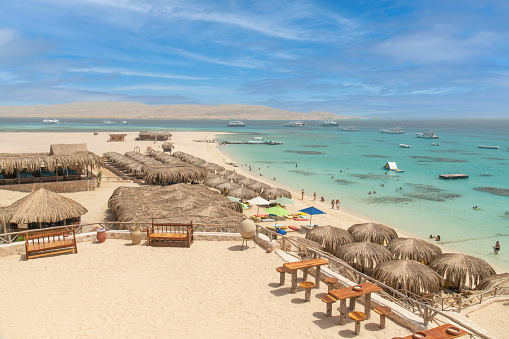Mahmya resort landscape and sea views. The resorts is located in Gifton islands 11 KM from Hurghada city shores