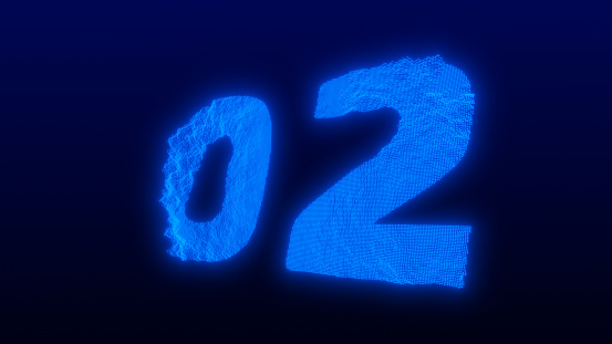 Behold the Number two, a stunning creation formed from Abstract Glowing Particles. This stock image marvel exudes a futuristic aura, radiating a mesmerizing glow. Whether you're counting down to an exciting event or adding a touch of modernity to your project, this luminous two is sure to captivate with its dynamic, creative display.