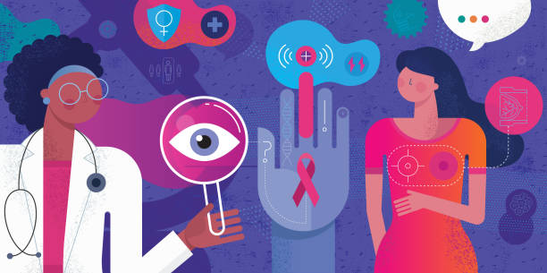 Breast Cancer Concept vector art illustration