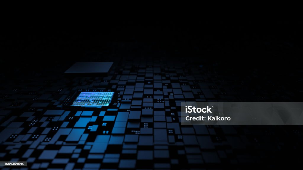Microprocessor Chipset Central Processor Unit On The Illumination ...