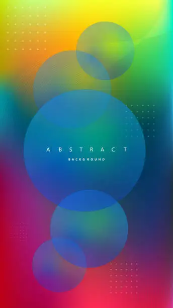 Vector illustration of 3d dimension spheres, vector abstract colorful flowing background. Abstract, dynamic, modern, futuristic, multi colored design element for website template background. 4K Landing Page Template.