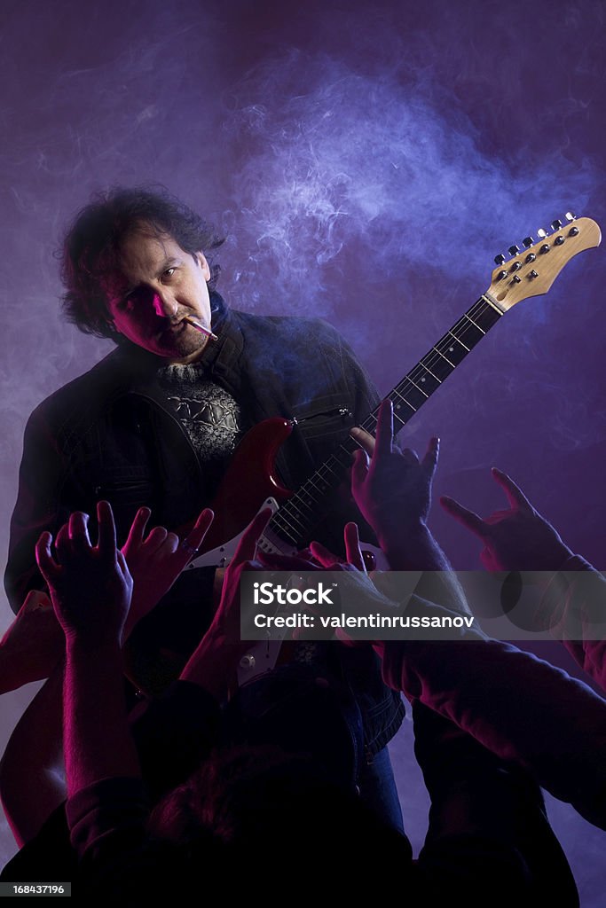 Rock star sur scène - Photo de Adulte libre de droits