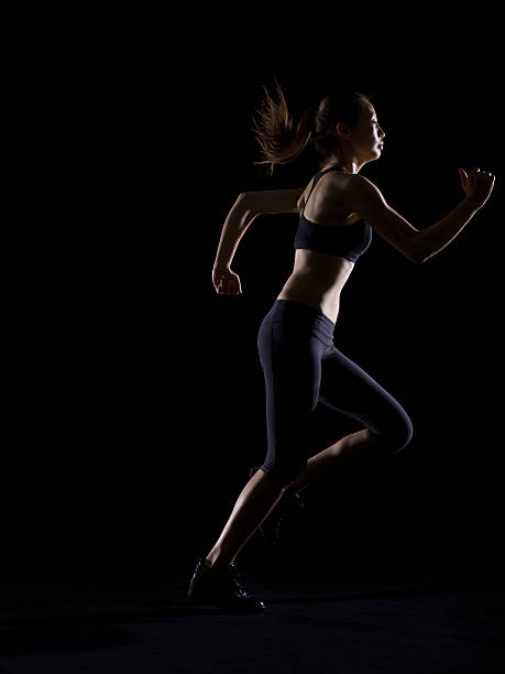 istock Silhouette of woman running 168437303