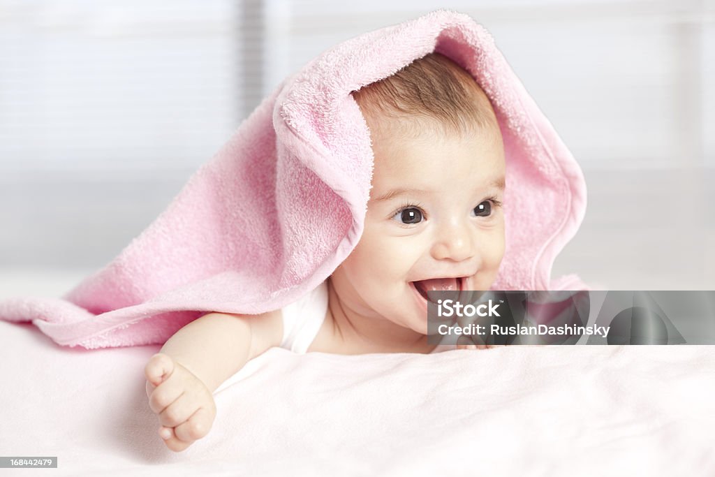Retrato de rir bebé. - Royalty-free Bebé Foto de stock
