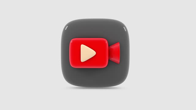 3d animation of Video icon