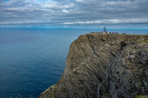 Nordkapp (North Cape), Troms of Finnmark, Norway. commonly referred to as the northernmost point of Europe