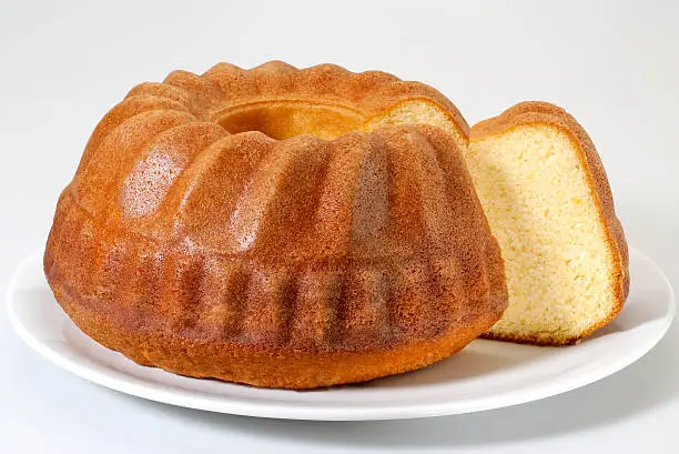 Photo of Angel food cake in a bundt shape