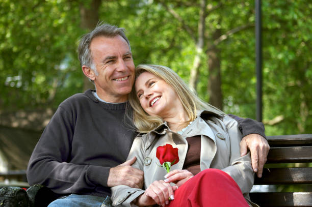 Loving Mature Couple stock photo