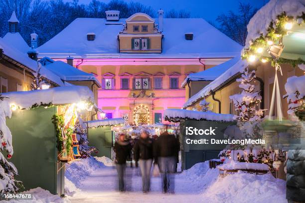 Traditional Christmas Market Stock Photo - Download Image Now - Salzburg, Christmas, Christmas Market