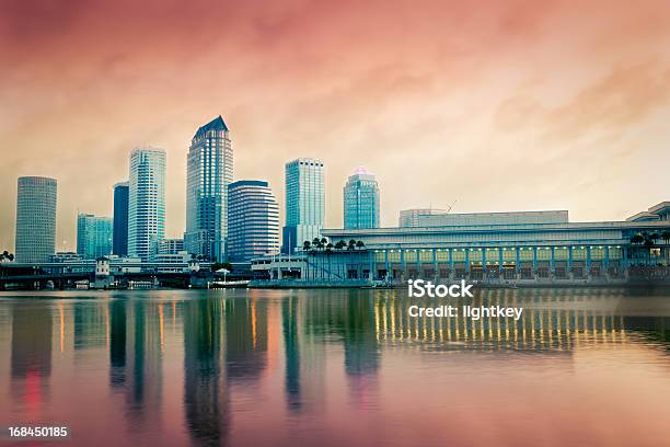 Tampa Skyline W Akwarela - zdjęcia stockowe i więcej obrazów Tampa - Tampa, Architektura, Bez ludzi