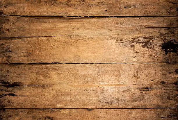 Photo of Old wooden board background.
