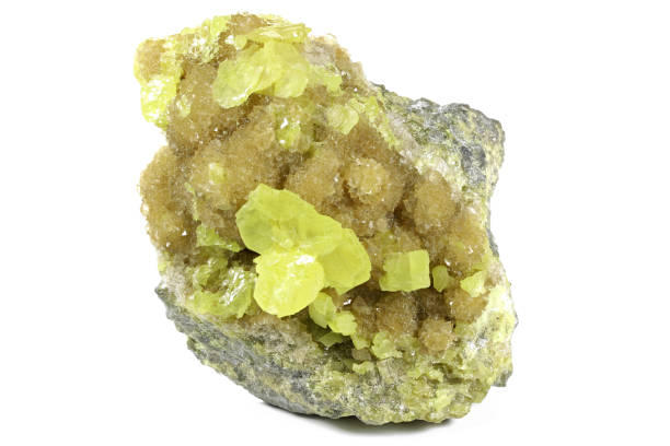 istock native sulfur on barite from Tarnobrzeg, Poland 1684515625