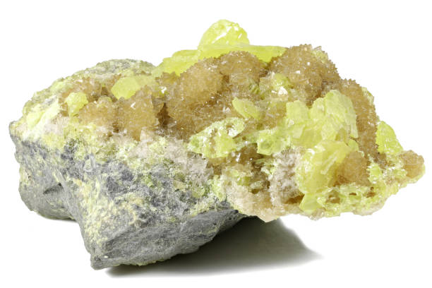 istock native sulfur on barite from Tarnobrzeg, Poland 1684515626