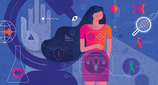 Women's Health Awareness And Importance Of Research. vector art illustration