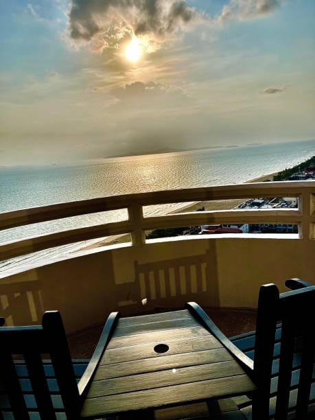 istock Sit and admire the beautiful sea view. 1684529398