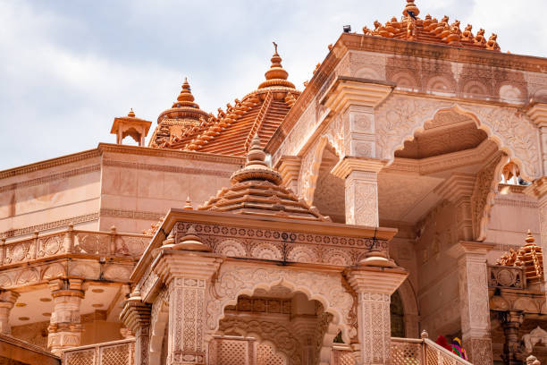 istock artistic red stone jain temple at morning from unique angle 1684554637