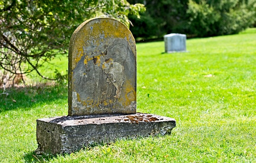 Almost two century old Unmarked Tombstone