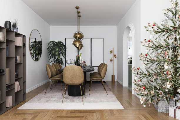 istock Dining room on Christmas Day 1684651123