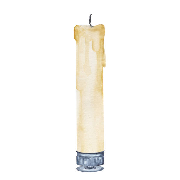 istock Watercolor illustration of candles, creating an atmosphere of magic and witchcraft 1684651669