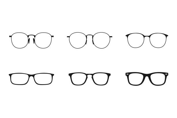 Glasses or Sunglasses Set Vector Design. vector art illustration