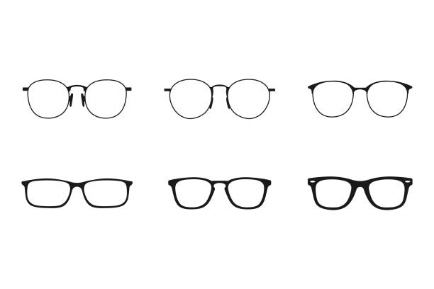 Glasses or Sunglasses Set Vector Design. Scalable to any size. Vector illustration file. eyeglasses stock illustrations