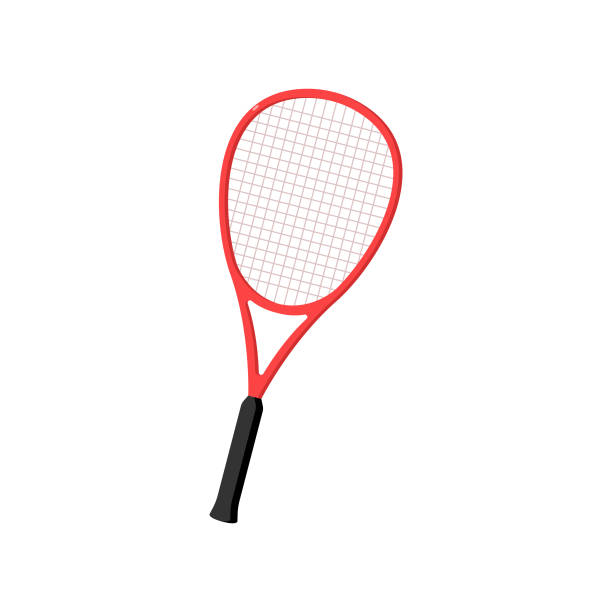 illustrazioni stock, clip art, cartoni animati e icone di tendenza di racchetta da tennis design piatto. - table tennis table tennis racket racket sport ball