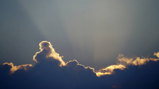 Free Stock Photo of Sunset with sunbeams piercing clouds | Download ...