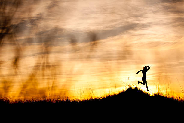 istock Male runner out for a training run at sunset 168470707