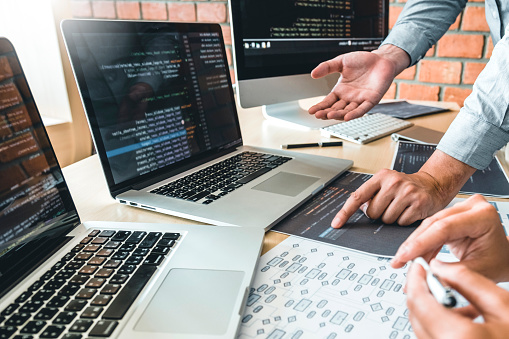 Developing Programmer Development Website Design And Coding ...