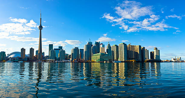 istock Toronto skyline reflected in lake Ontario 168472056