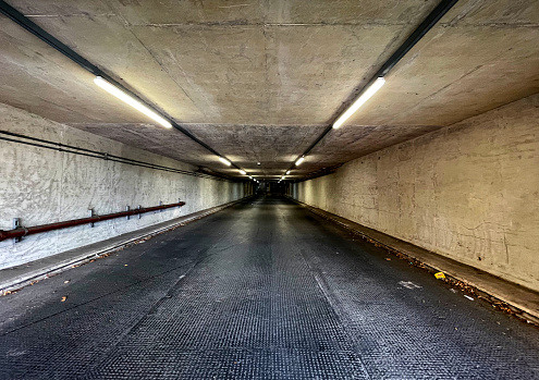 Underground car park tunnel
