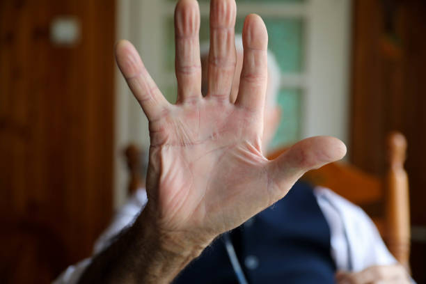 istock Showing an elderly man in his room. 1684735422