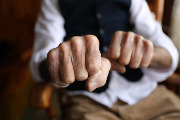 istock Two fists of a sharp man 1684736575