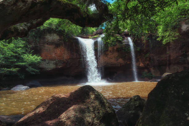 istock Nam Tok Haew Suwat or Haew Suwat Waterfall. 1684738753