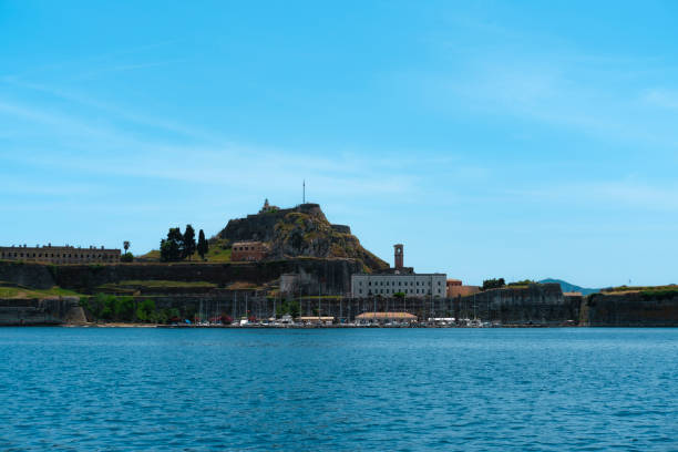 istock corfu marina view from the sea, venetian castle lansdscape 1684739287
